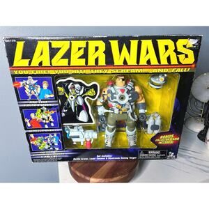 Vintage 1990s Lazer Wars Battle Armor Set Toy Island Sealed Box